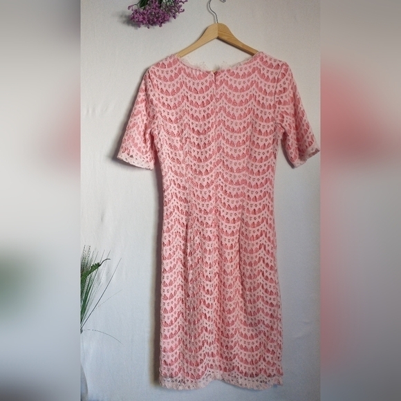 DownEast Fairycore Cottagecore 90's Y2K Grunge Lace Pink Dress Small - Picture 9 of 9